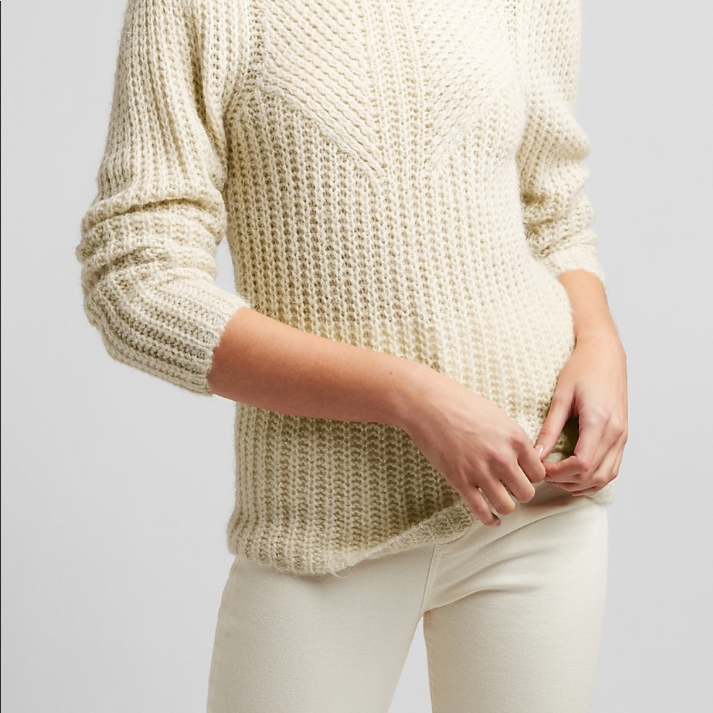 Metallic knit sweater
